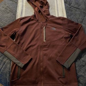 North Face burgundy Canyonlands hoodie